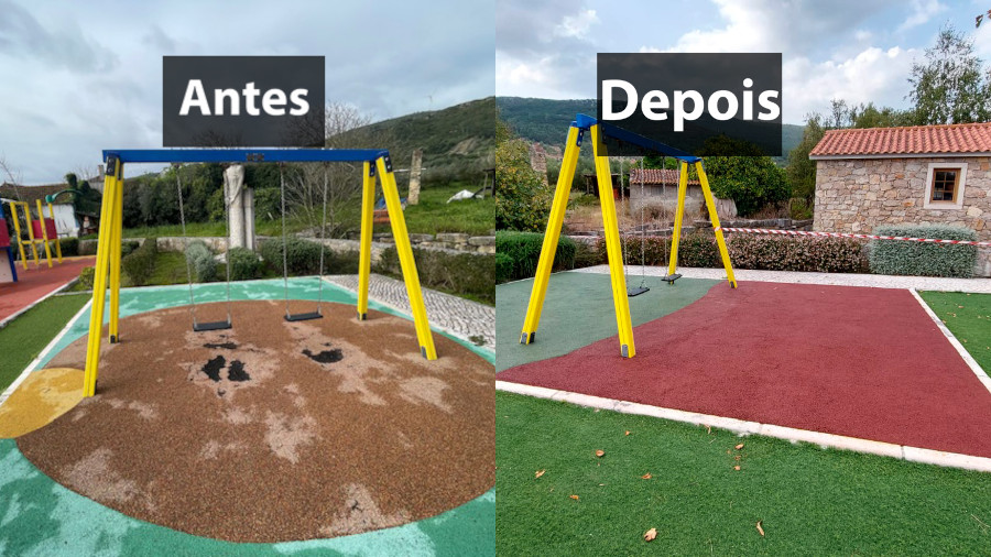 Manutenção dos equipamentos dos parques infantis